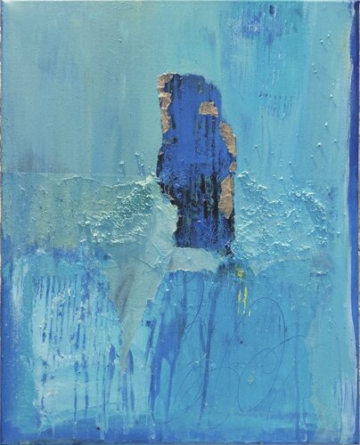 La roche et l'eau von Sophie André, Malerei kaufen auf Singulart