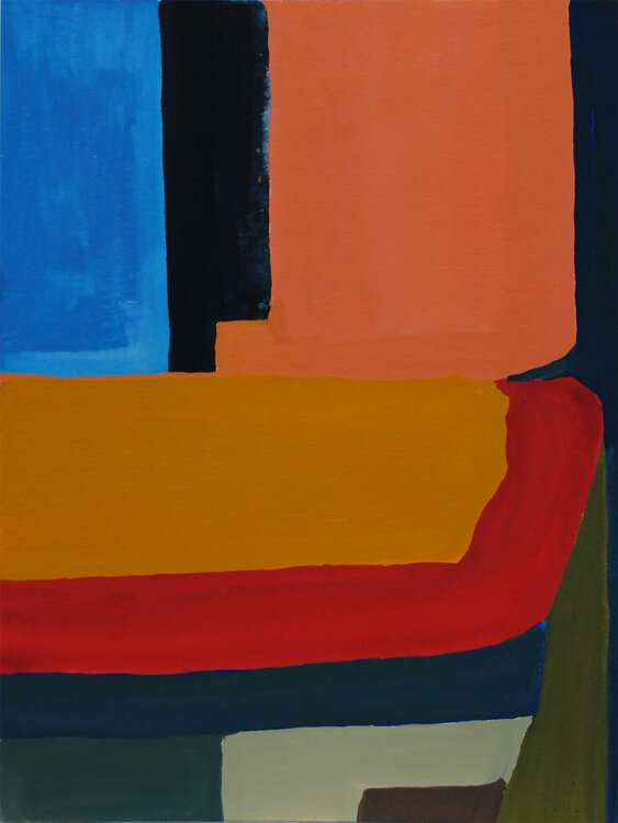 Intérieur 01 Gouache sur papier hahnemuhle Fine Art 425 Sophie André