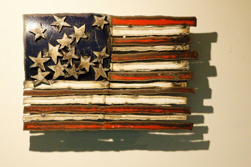 Burning USA di Michel Laurent, Pittura in vendita su Singulart
