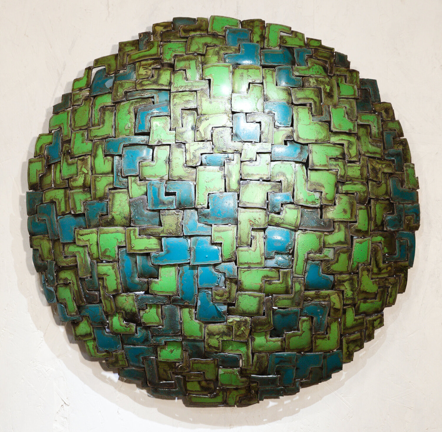 Gaz Round Green 01 Michel Laurent Origineel schilderij te koop