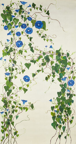 Morning Glories at the Cook House von Candace Wilson, Malerei kaufen auf Singulart