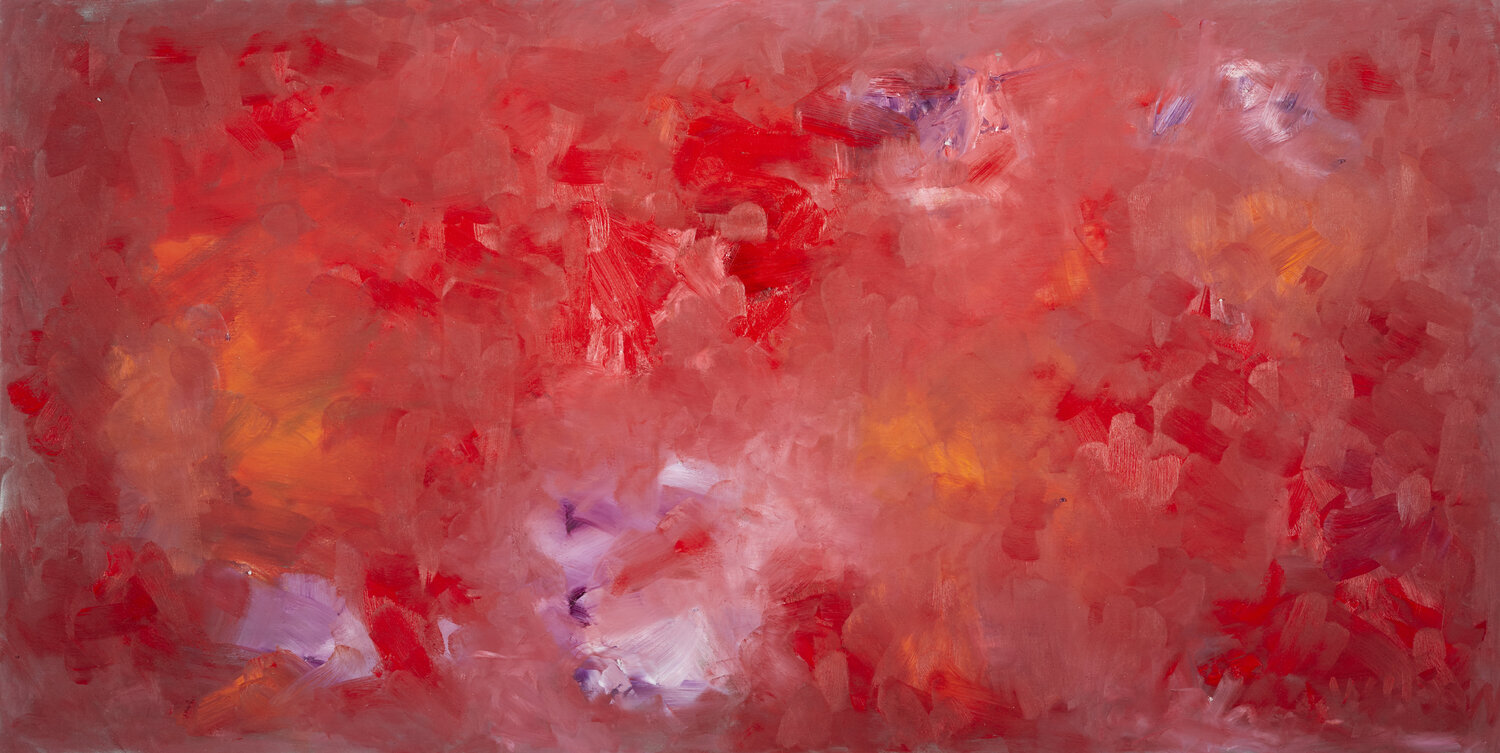 Pink Super Moon Arriving/ Second Ray, Ray of Kindness Candace Wilson Originalgemälde zu verkaufen