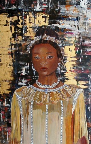 Madonna in Gold von Sylvia Vandermeer, Malerei kaufen auf Singulart