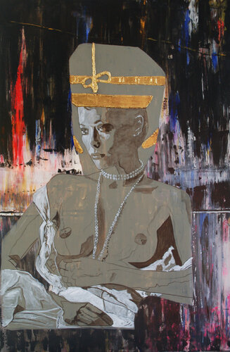 Frauenakt Nofretete von Sylvia Vandermeer, Malerei kaufen auf Singulart