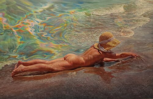 Auroras liquidas van Pepe Linares Molina, Schilderij te koop op Singulart