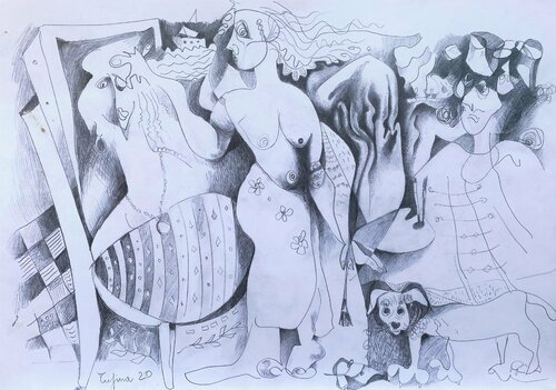 Mirror reflection von Fatmir Tufina, Zeichnungen kaufen auf Singulart