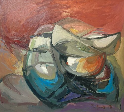 Boats New Version di Fatmir Tufina, Pittura in vendita su Singulart