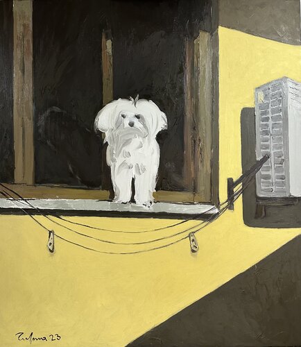 Dog friendship van Fatmir Tufina, Schilderij te koop op Singulart