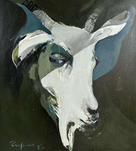 The GOAT Portrait by Fatmir Tufina, Painting for Sale on Singulart