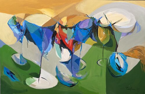 Glasses (new version) von Fatmir Tufina, Malerei kaufen auf Singulart