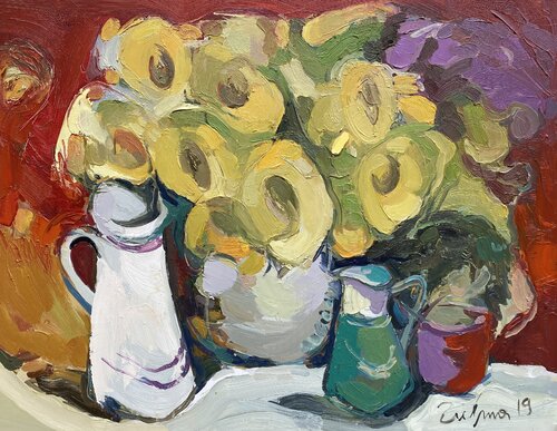 Flower vase von Fatmir Tufina, Malerei kaufen auf Singulart