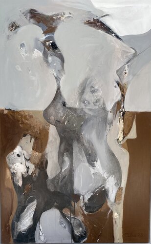 Paws and palette by Fatmir Tufina, Painting for Sale on Singulart