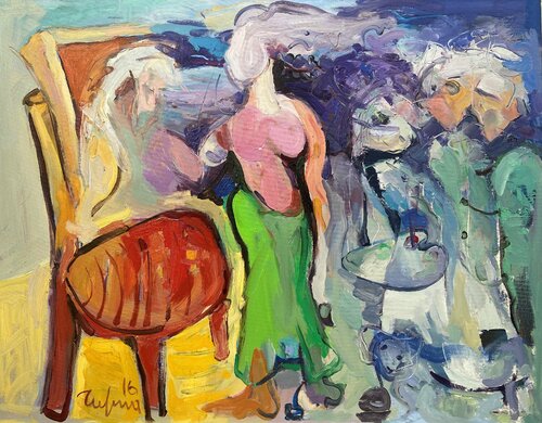 Human Connections van Fatmir Tufina, Schilderij te koop op Singulart