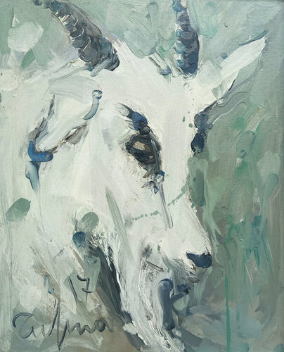 Goat di Fatmir Tufina, Pittura in vendita su Singulart