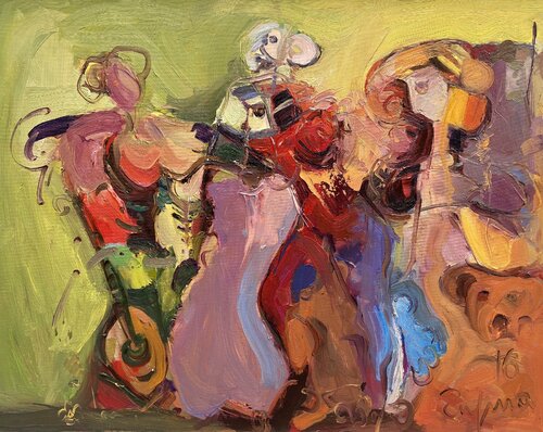 Celebration van Fatmir Tufina, Schilderij te koop op Singulart