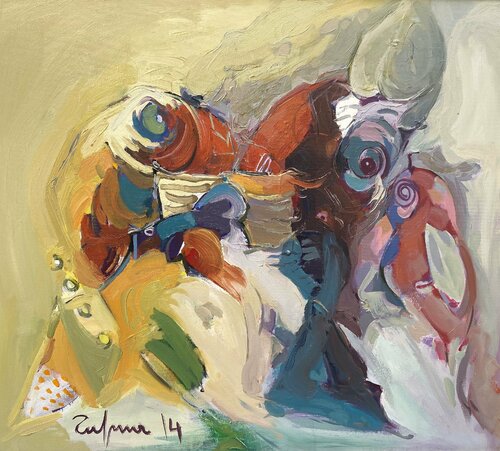 Parrot In the nature von Fatmir Tufina, Malerei kaufen auf Singulart