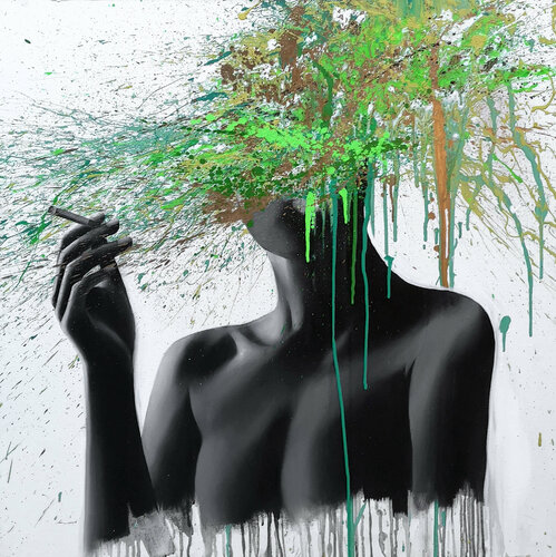 Enfumée et latente by Jam Despas, Painting for Sale on Singulart