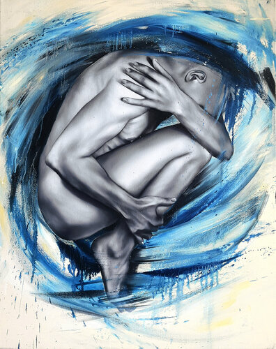 Ô Bleue di Jam Despas, Pittura in vendita su Singulart