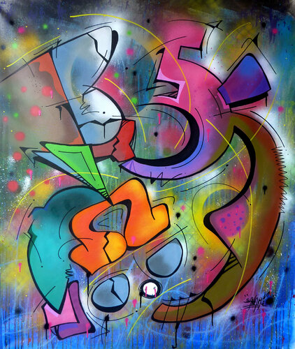 100 titres 57 by Saname, Painting for Sale on Singulart