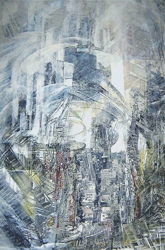 New York - V par Geneviève Schwartz, Peinture en vente sur Singulart
