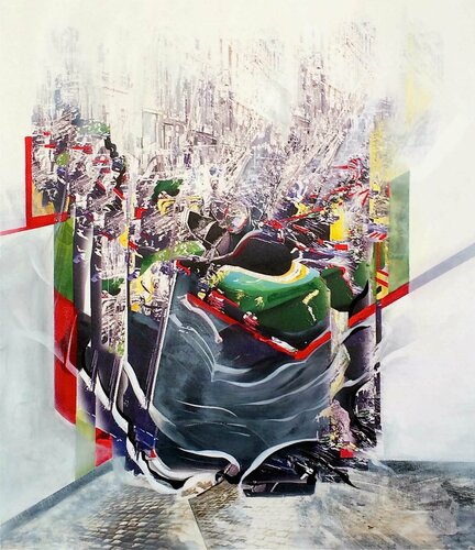 Californie parcours par Geneviève Schwartz, Peinture en vente sur Singulart