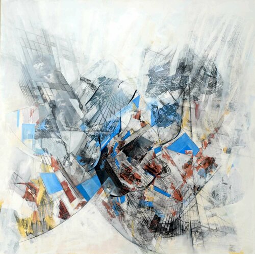 Carré - I van Geneviève Schwartz, Schilderij te koop op Singulart