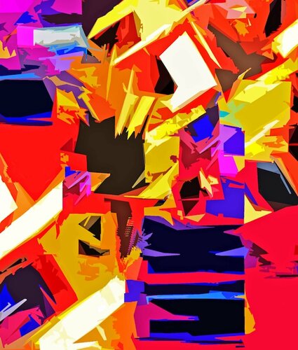 Couleurs - architecture -1 de Geneviève Schwartz, Otros medios a la venta en Singulart