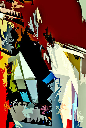 Couleurs -architecture -  4 de Geneviève Schwartz, Otros medios a la venta en Singulart