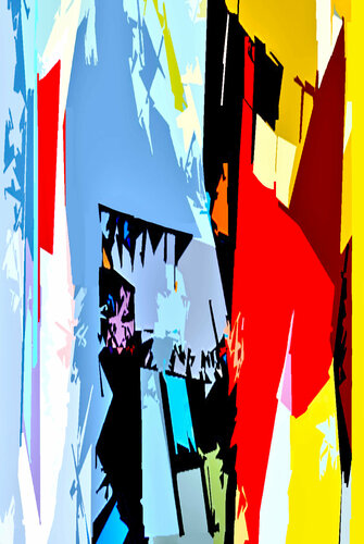 Couleurs -architecture - 5 de Geneviève Schwartz, Otros medios a la venta en Singulart