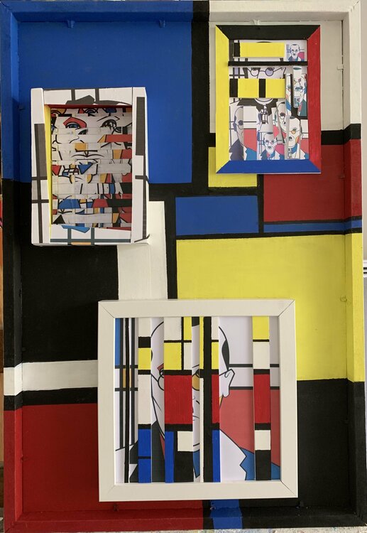 " Mon Mondrian I " Geneviève Schwartz
