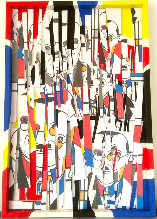 " Mon Mondrian  III " Geneviève Schwartz