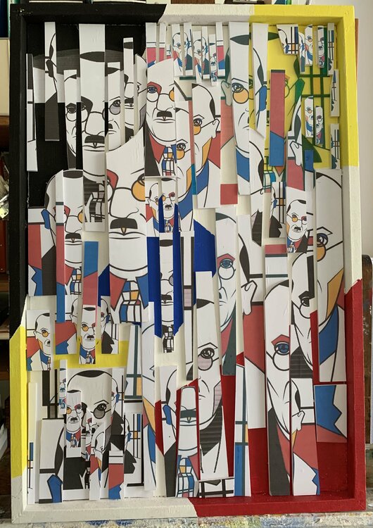 " Mon Mondrian VII " Geneviève Schwartz