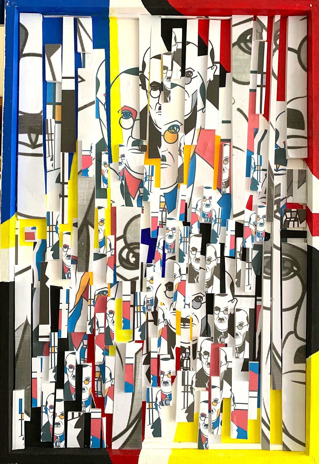 " Mon Mondrian VI " Geneviève Schwartz