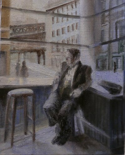 Le dernier verre von Lisbeth Buonanno, Malerei kaufen auf Singulart