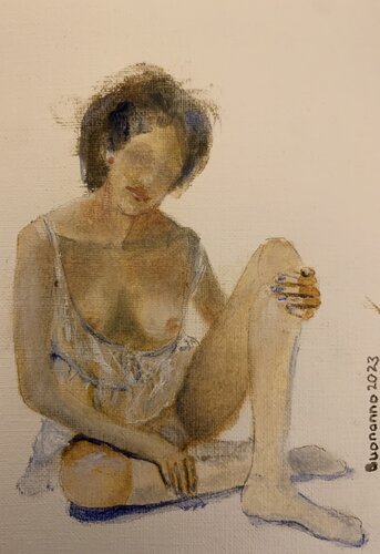 Les heures de l'été by Lisbeth Buonanno, Work on Paper for Sale on Singulart