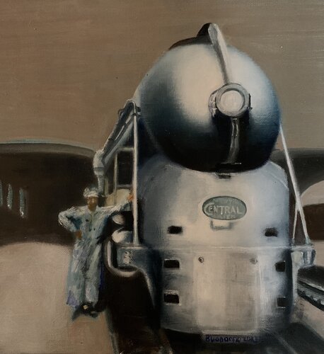 Voyage Immobile par Lisbeth Buonanno, Peinture en vente sur Singulart