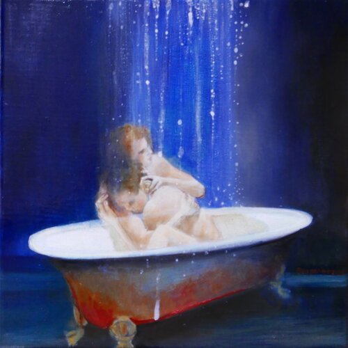 Contre mon coeur van Lisbeth Buonanno, Schilderij te koop op Singulart