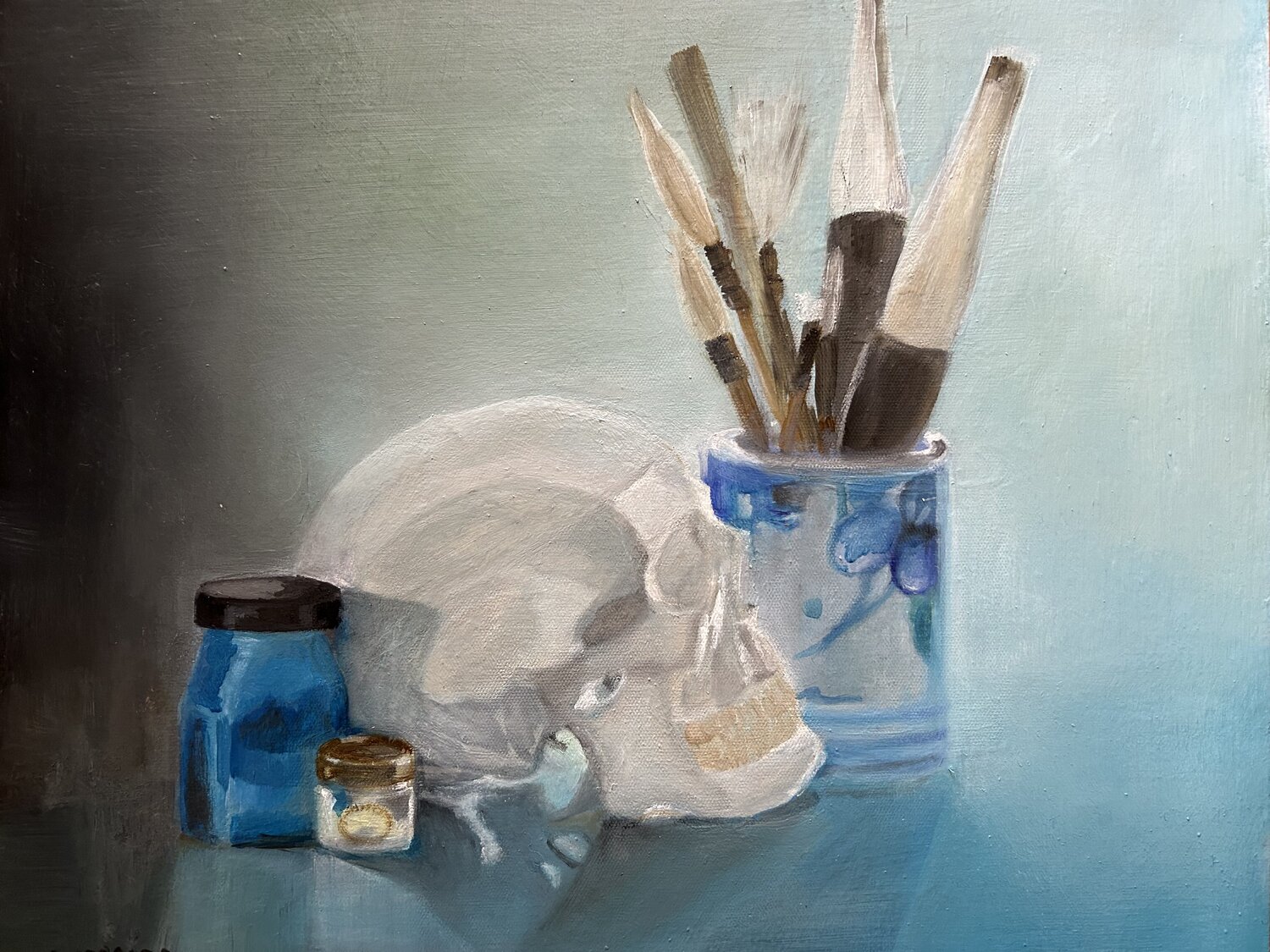 Chiaroscuro of a still life Lisbeth Buonanno