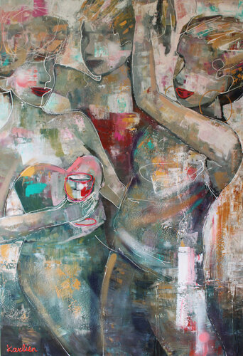 Girl Squad di Karlien Hamel-Kuperus, Pittura in vendita su Singulart
