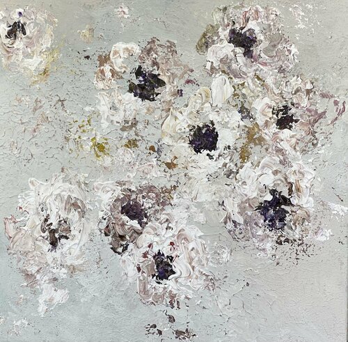Whispers in White by Wietzie, 회화 for Sale on Singulart