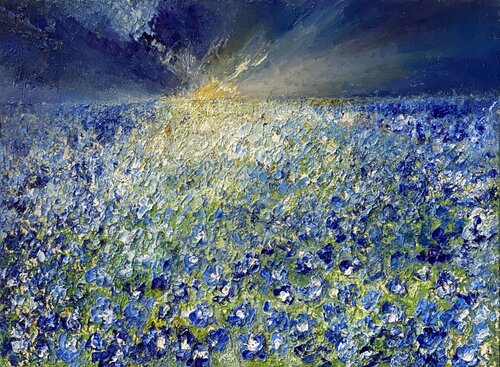 Blue Dreamscape von Wietzie, Malerei kaufen auf Singulart