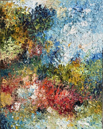 Where the Wild Things Bloom van Wietzie, Schilderij te koop op Singulart