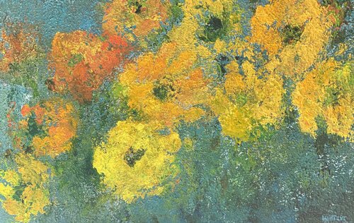 Sunflowers In Provence di Wietzie, Pittura in vendita su Singulart