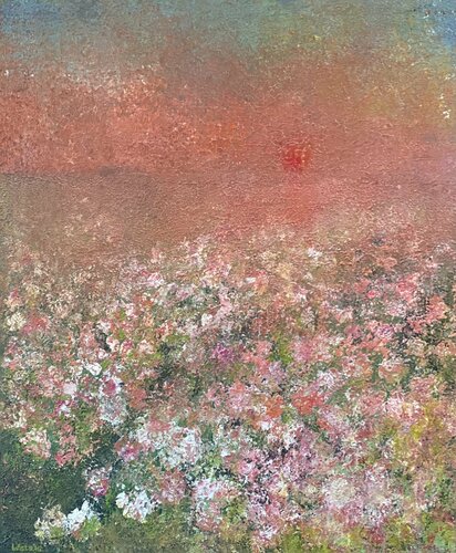 The Sky is Peachy di Wietzie, Pittura in vendita su Singulart