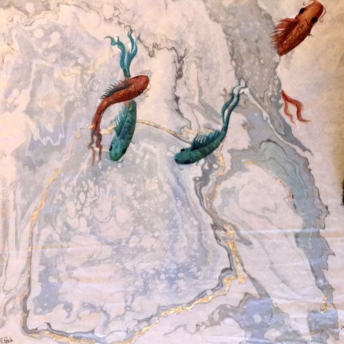 Water on water I par Teresa Poole, Œuvre sur papier en vente sur Singulart