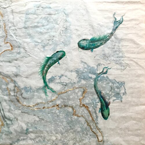 Water on water II par Teresa Poole, Œuvre sur papier en vente sur Singulart