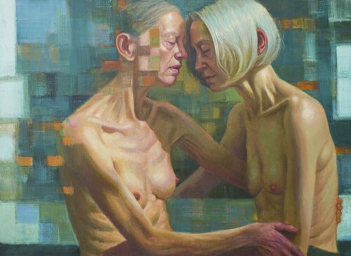 Embracing the brokeness van Francien Krieg, Schilderij te koop op Singulart