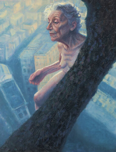 The weight of looking down di Francien Krieg, Pittura in vendita su Singulart