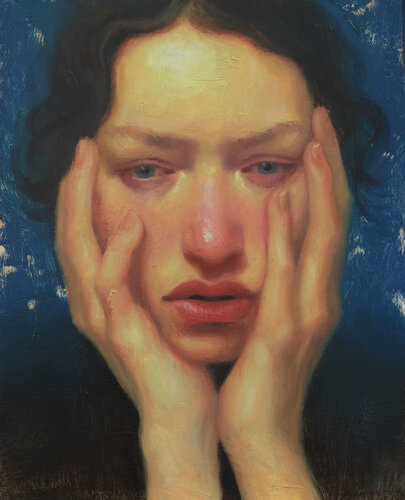 When the world presses in van Francien Krieg, Schilderij te koop op Singulart