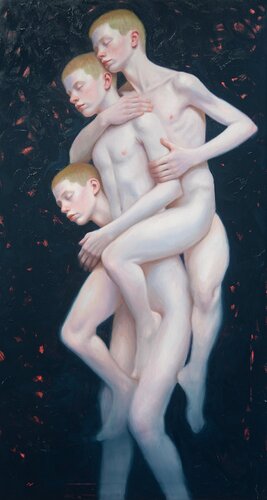 Leaning on honesty van Francien Krieg, Schilderij te koop op Singulart